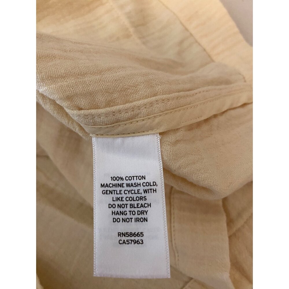 NWT Nordstrom Caslon Beige Cotton Blazer Lightweight Textured Jacket Medium - Picture 5 of 12